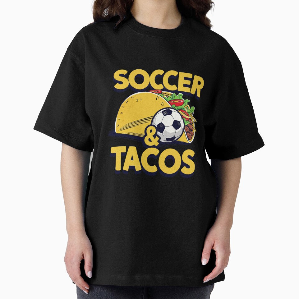 Soccer And Tacos Funny Food And Sports Graphic Design by haitrieuic96