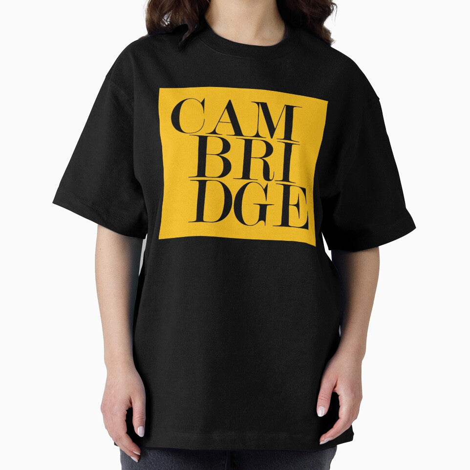 Cambridge UK City Typography Minimalist Patriotic Travel Souvenir by kakarikihill