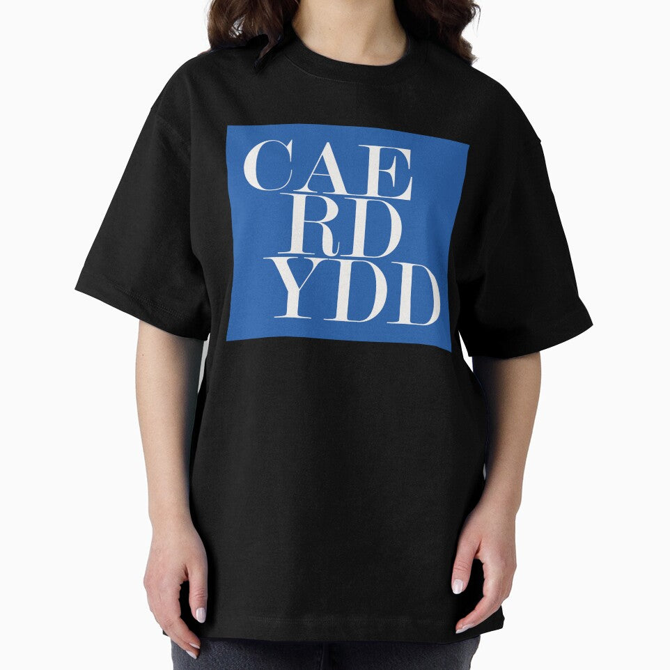 Caerdydd Wales City Typography Minimalist Patriotic Travel Souvenir by kakarikihill