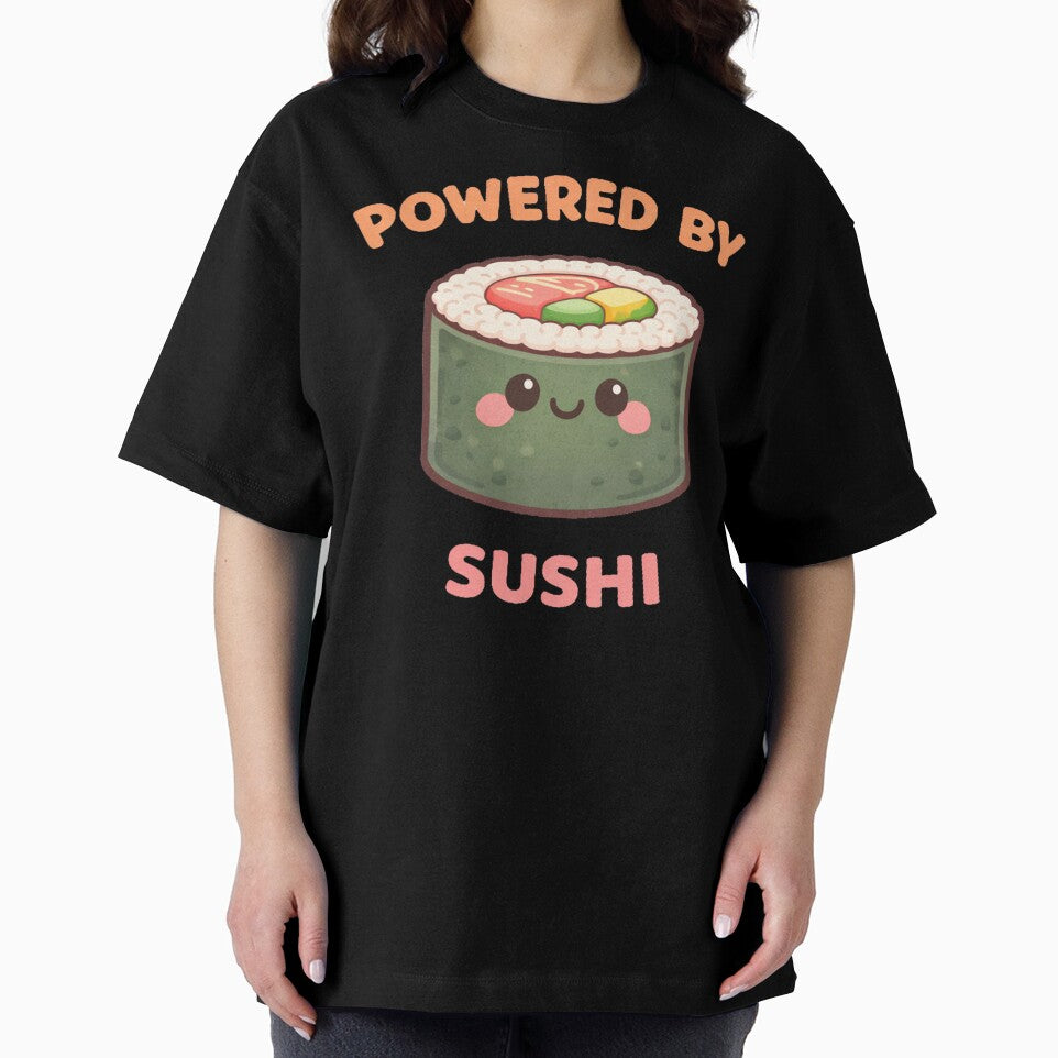 Powered By Sushi Cute Kawaii Roll Design by ImagenFusionP