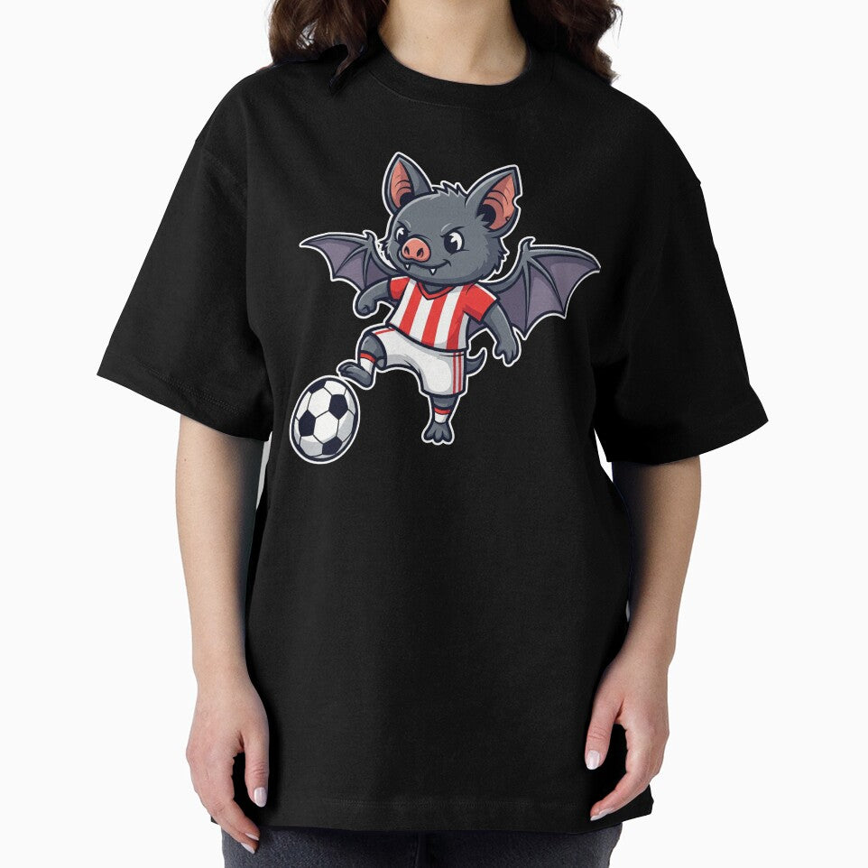 Soccer Bat Halloween Sport – Cute Bat Minimalist Animal Art by BeaverFriends