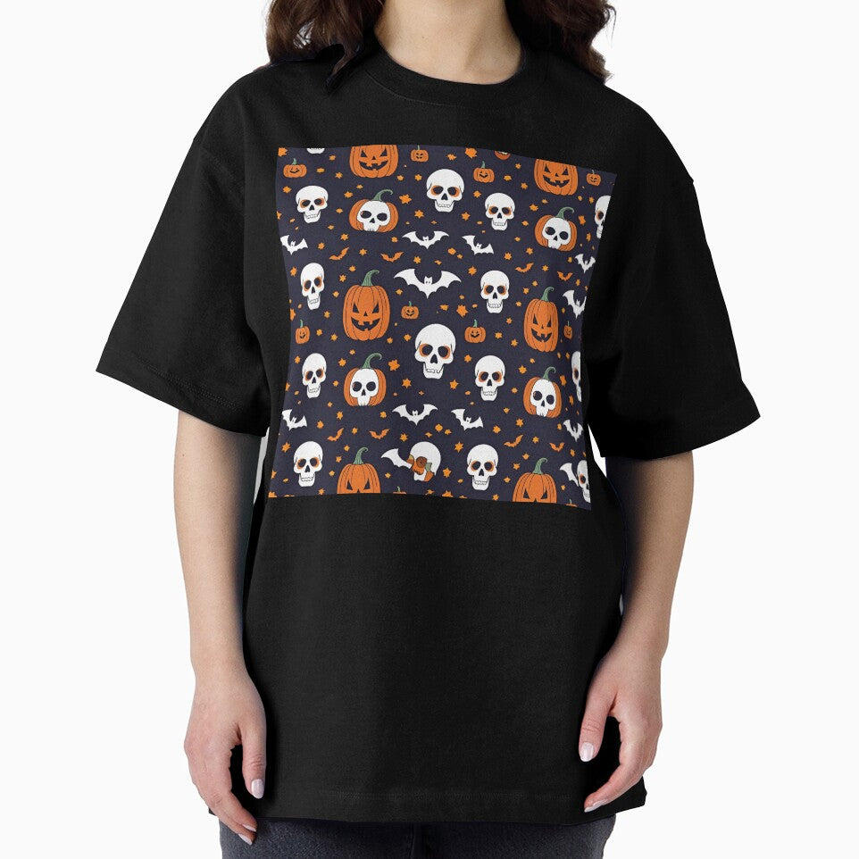 Halloween Themed pattern, skull, vector, seamless, cartoon, illustration, icon, cute, symbol, set, soccer, football, design, halloween, animal, sign, panda, bone, wallpaper, heart, sport, ball, textur by GoodBestDesigns