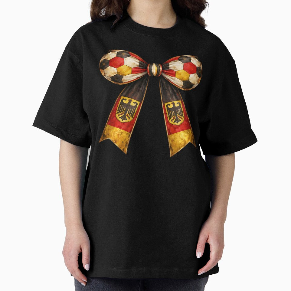 Germany Flag Vintage Patriotic Soccer Bow with Eagle Country Style by MuniraWearify