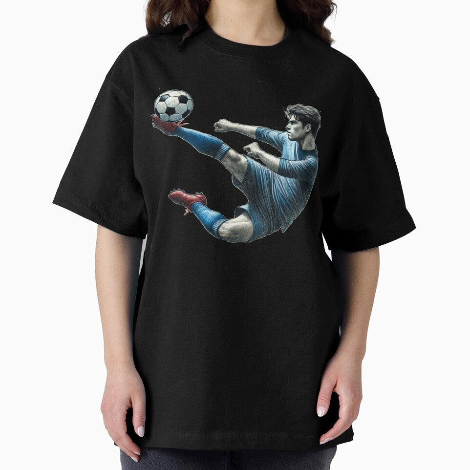 Scissor Kick Soccer Art – Dynamic Football Action Moment by denip