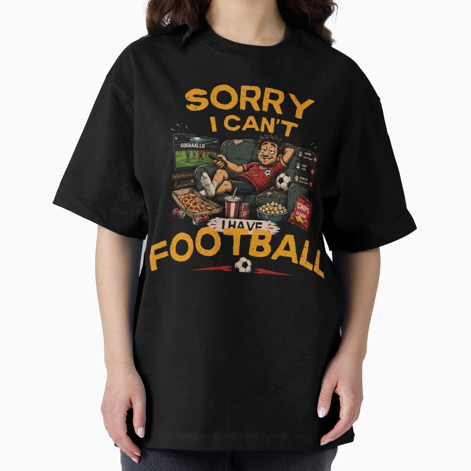 Sorry I Can't I Have Football T-Shirt Design by mimouna00