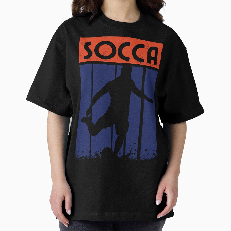 Socca Player Retro Style by Anniko Art Studio