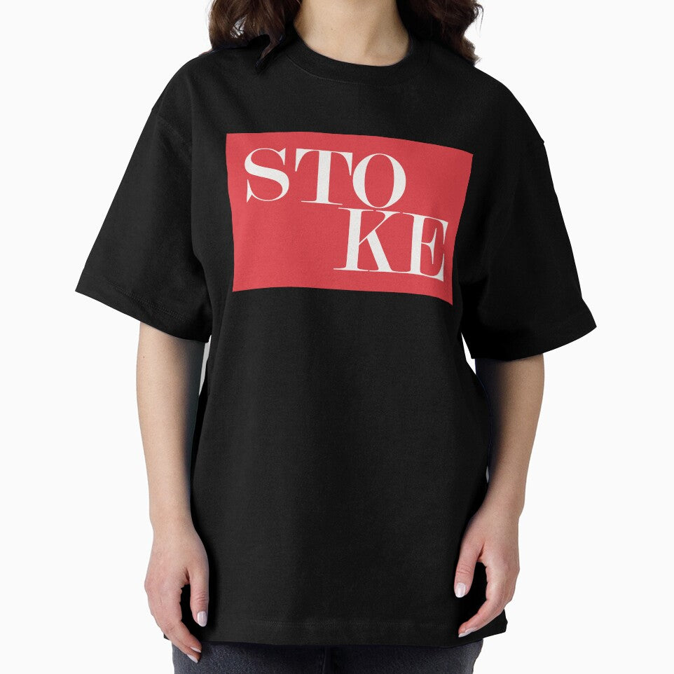 Stoke UK City Typography Minimalist Patriotic Travel Souvenir by kakarikihill
