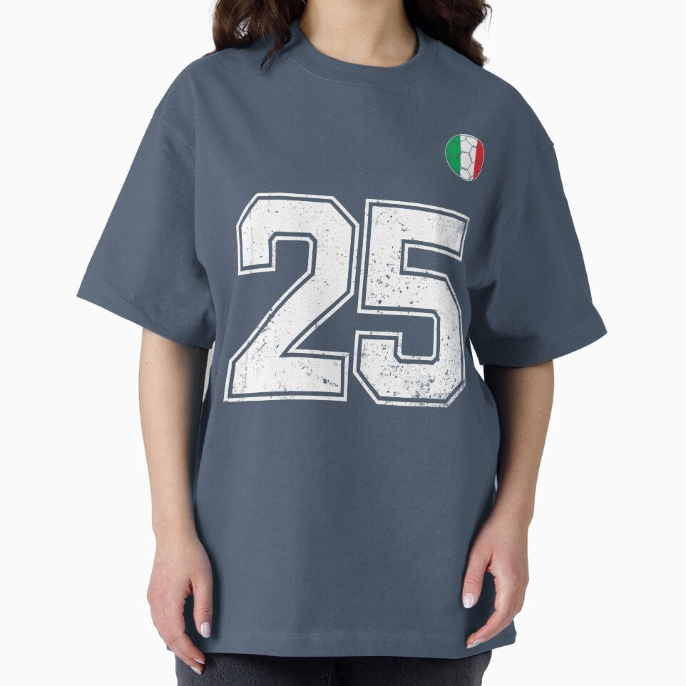 Italy Soccer Number 25 Vintage Sports Fan by RoyesButler