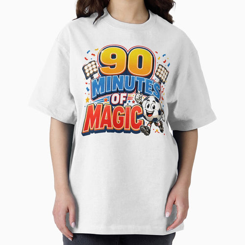 90 Minutes of Magic | Funny Football Cartoon Sticker | Soccer Fan Design by M.Store