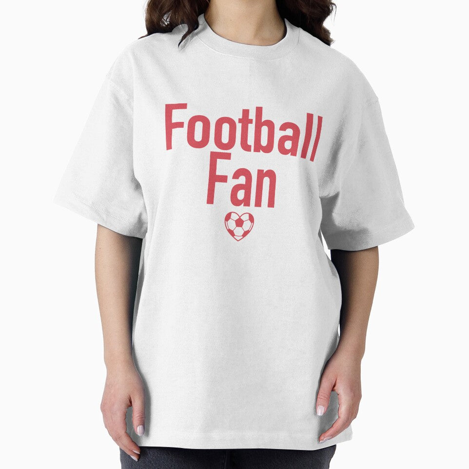 Football Fan Heart Typography Red by Anne97s