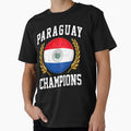 SOCCER BALL FLAG CHAMPIONS - PARAGUAY - Fans and Teams for Men and Women T-shirt by wallsandpatts