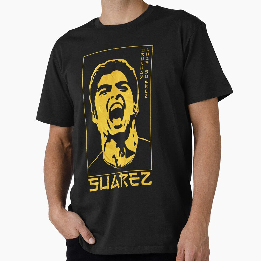 Luis Suarez Golden Style Portrait art illustration by 442workshop