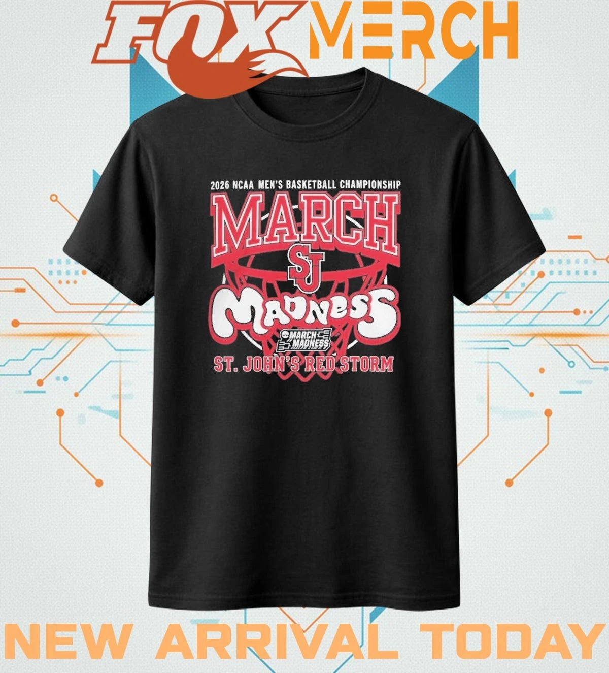 St John Red Storm 2026 NCAA Men’s Basketball Championship March Madness t-shirt