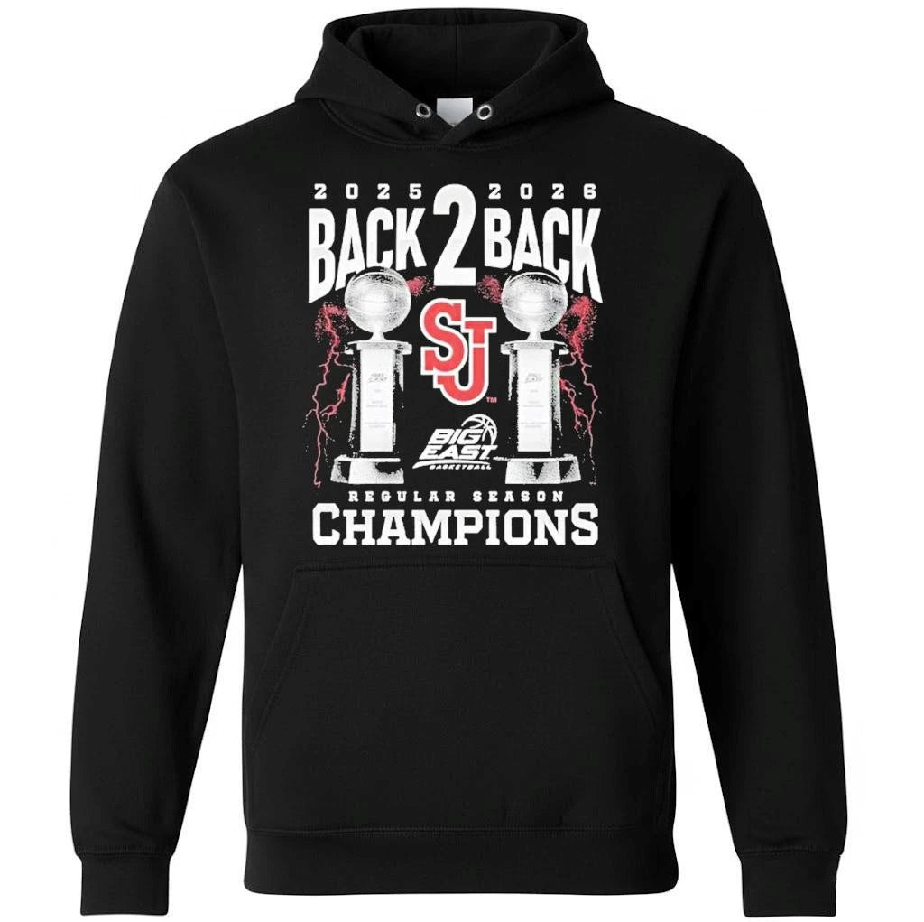 St Johns 2025 2026 Big East Back To Back Regular Season Champion Shirt