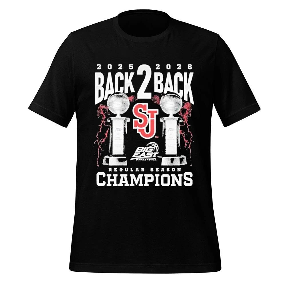 St Johns 2025 2026 Big East Back To Back Regular Season Champion Shirt