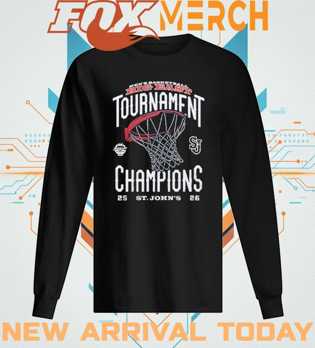 St John’s Basketball 2026 BIG EAST Conference Men’s Basketball Tournament Championships t-shirt