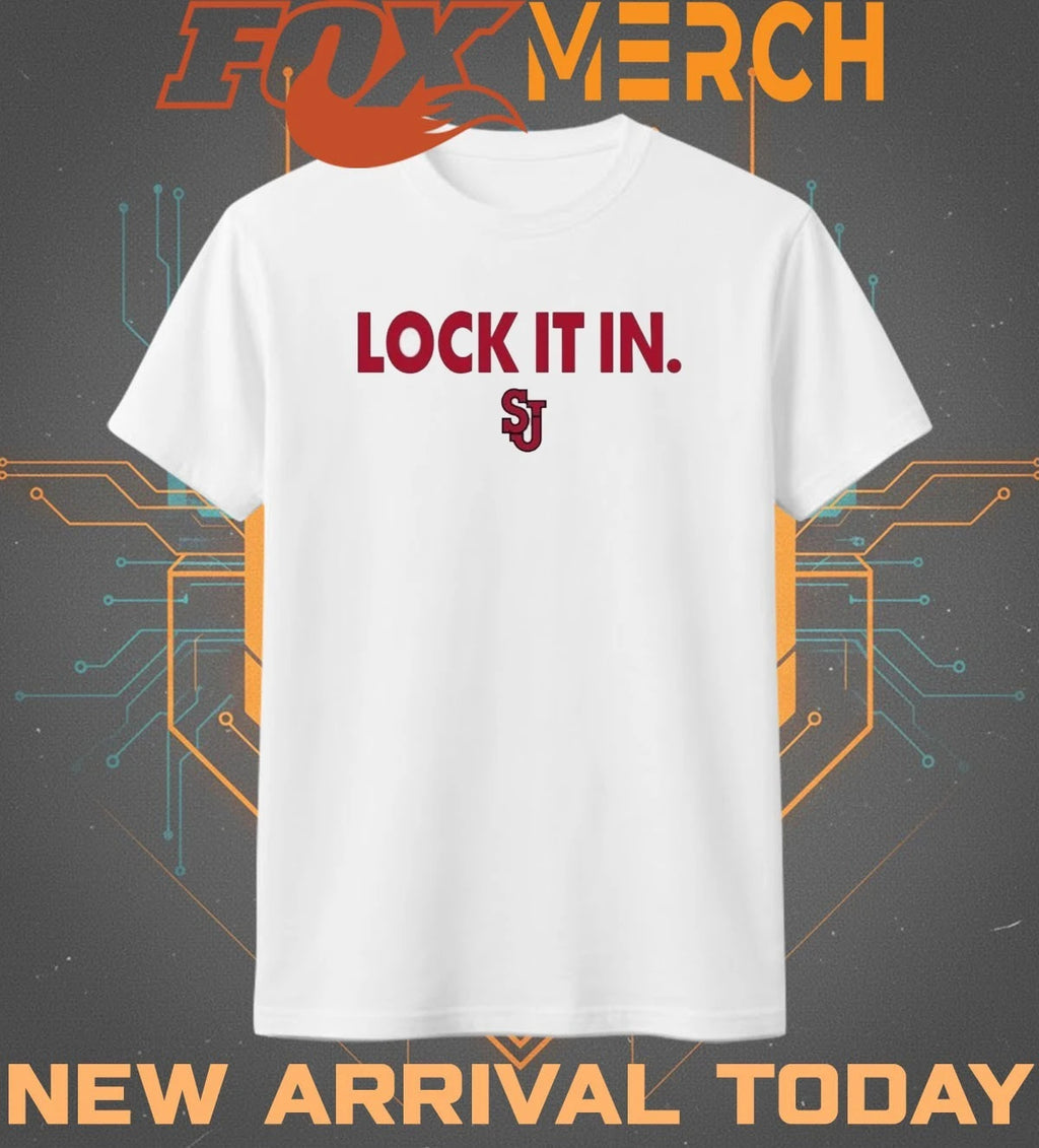 St John’s Red Lock It In Basketball Postseason Bench t-shirt