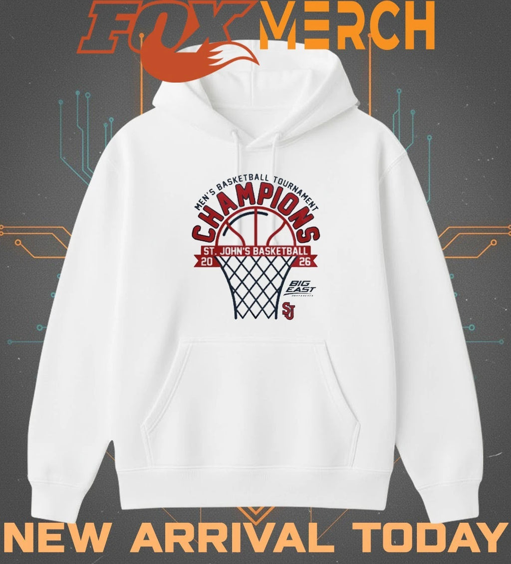 St John’s Red Storm 2026 Men’s Basketball Tournament Champions t-shirt