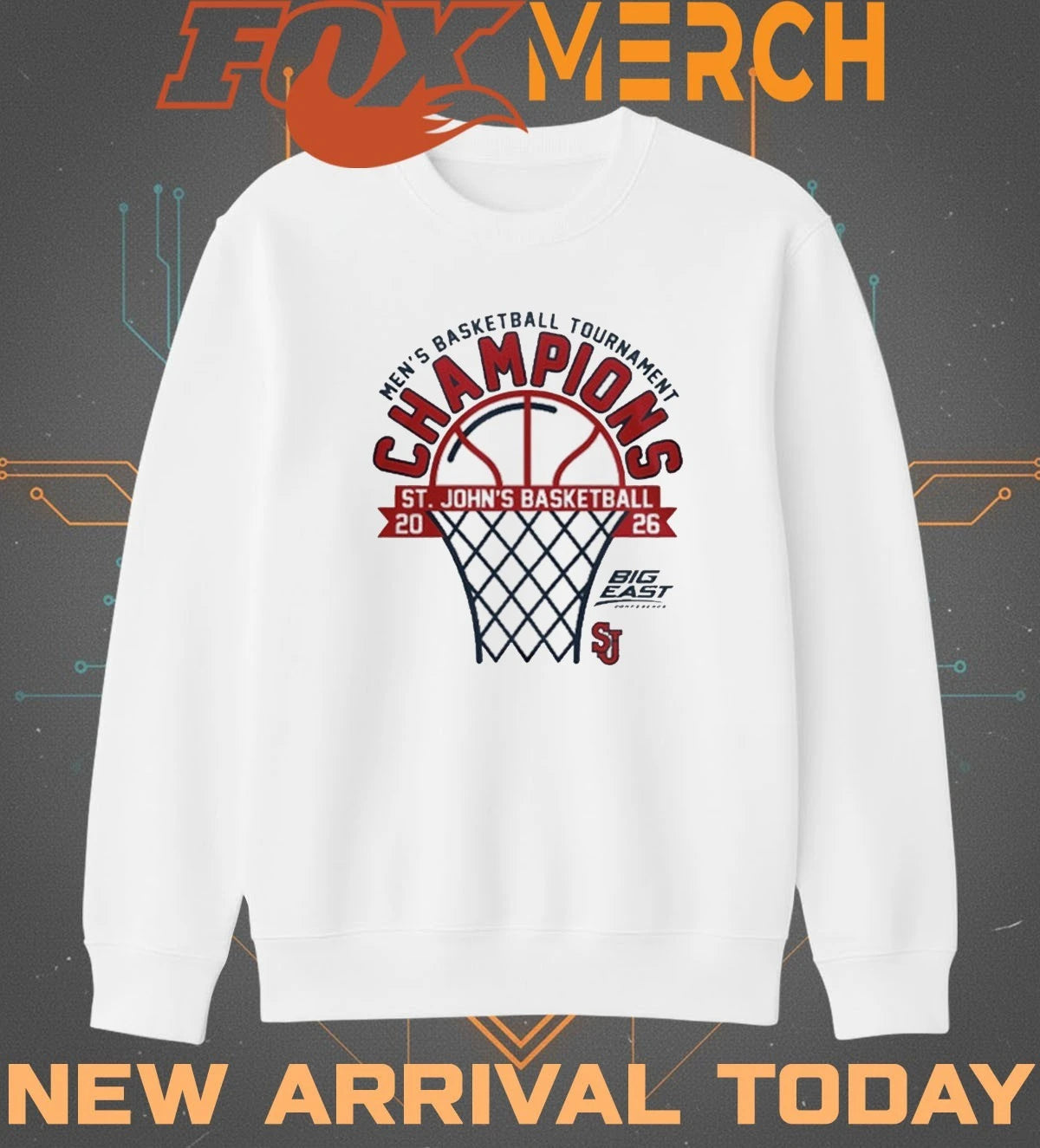 St John’s Red Storm 2026 Men’s Basketball Tournament Champions t-shirt