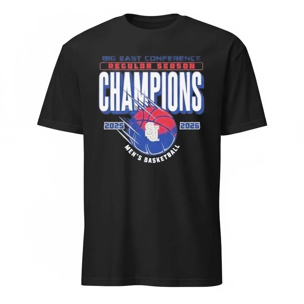 St John’s Red Storm Men’s Basketball 2026 Big East Regular Season Champions Locker Room  Shirt
