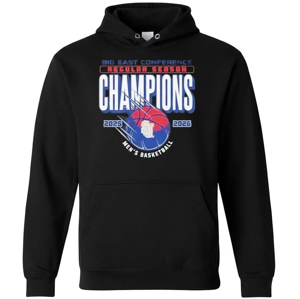 St John’s Red Storm Men’s Basketball 2026 Big East Regular Season Champions Locker Room  Shirt
