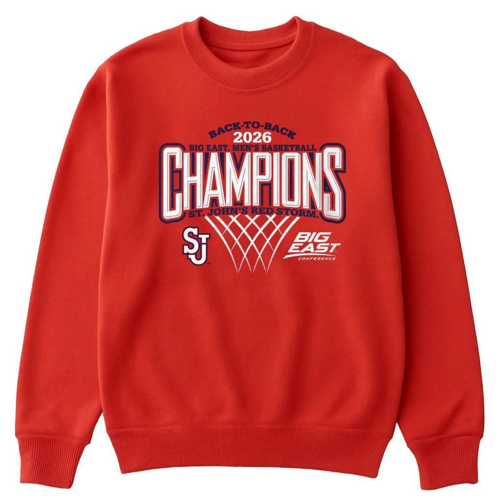 St John’s Red Storm Men’s Basketball 2026 Big East Regular Season Champions Red  Shirt