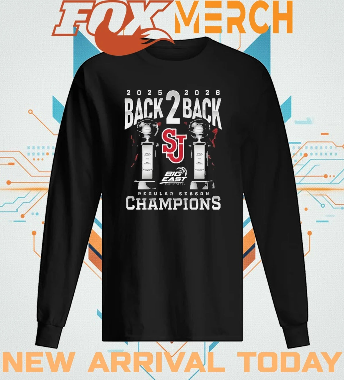 St. John’s Red Storm 2026 Big East Tournament Champions t-shirt