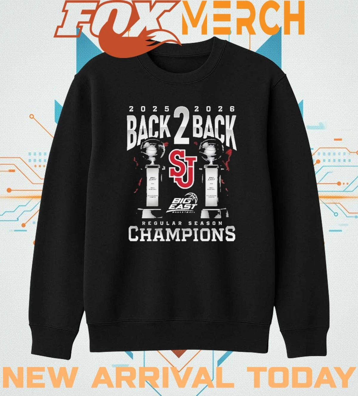 St. John’s Red Storm 2026 Big East Tournament Champions t-shirt