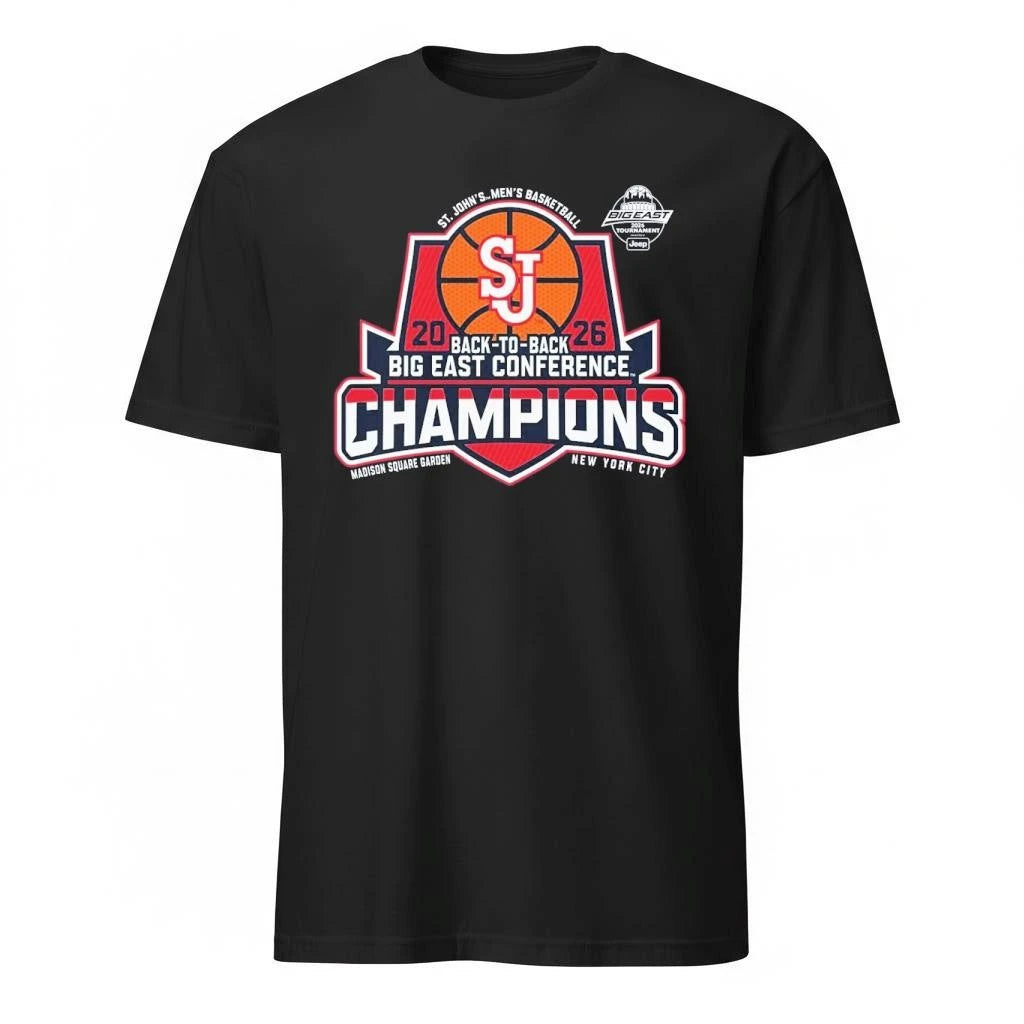 St. John’s Red Storm Back To Back Men’s Basketball 2026 Big East Tournament Champions Shirt
