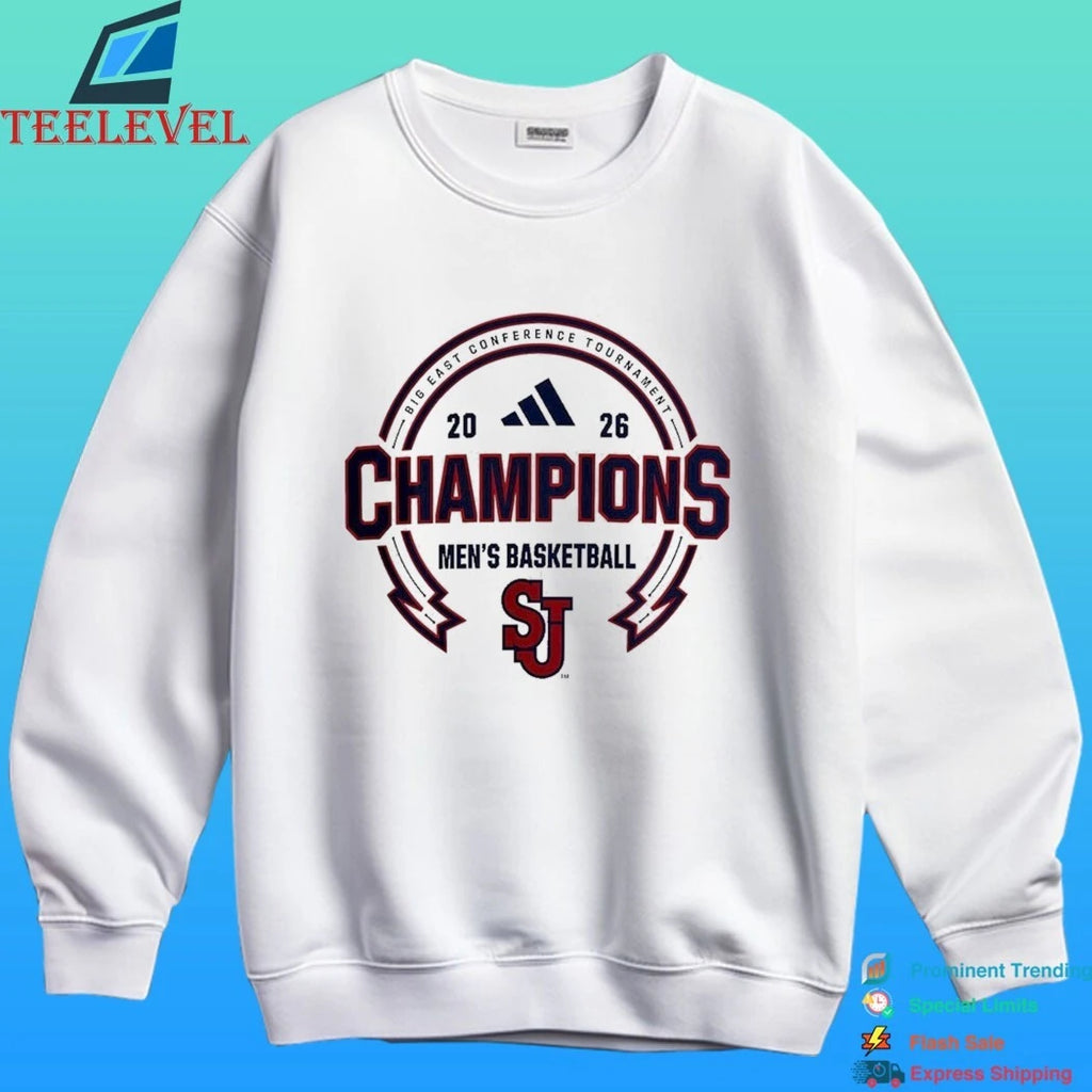 St. John’s Red Storm Basketball Big East Champions Conference Tournament Champions 2026 Shirt