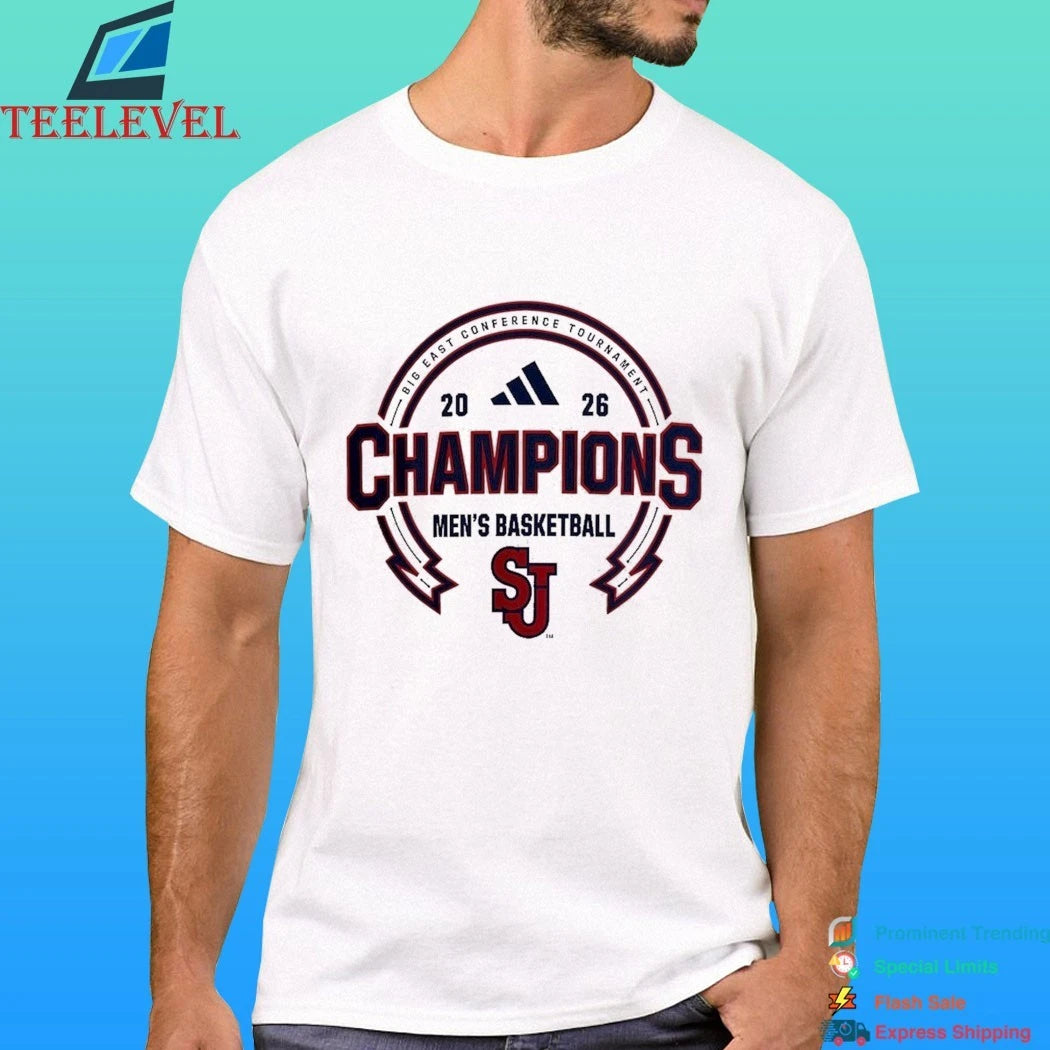 St. John’s Red Storm Basketball Big East Champions Conference Tournament Champions 2026 Shirt
