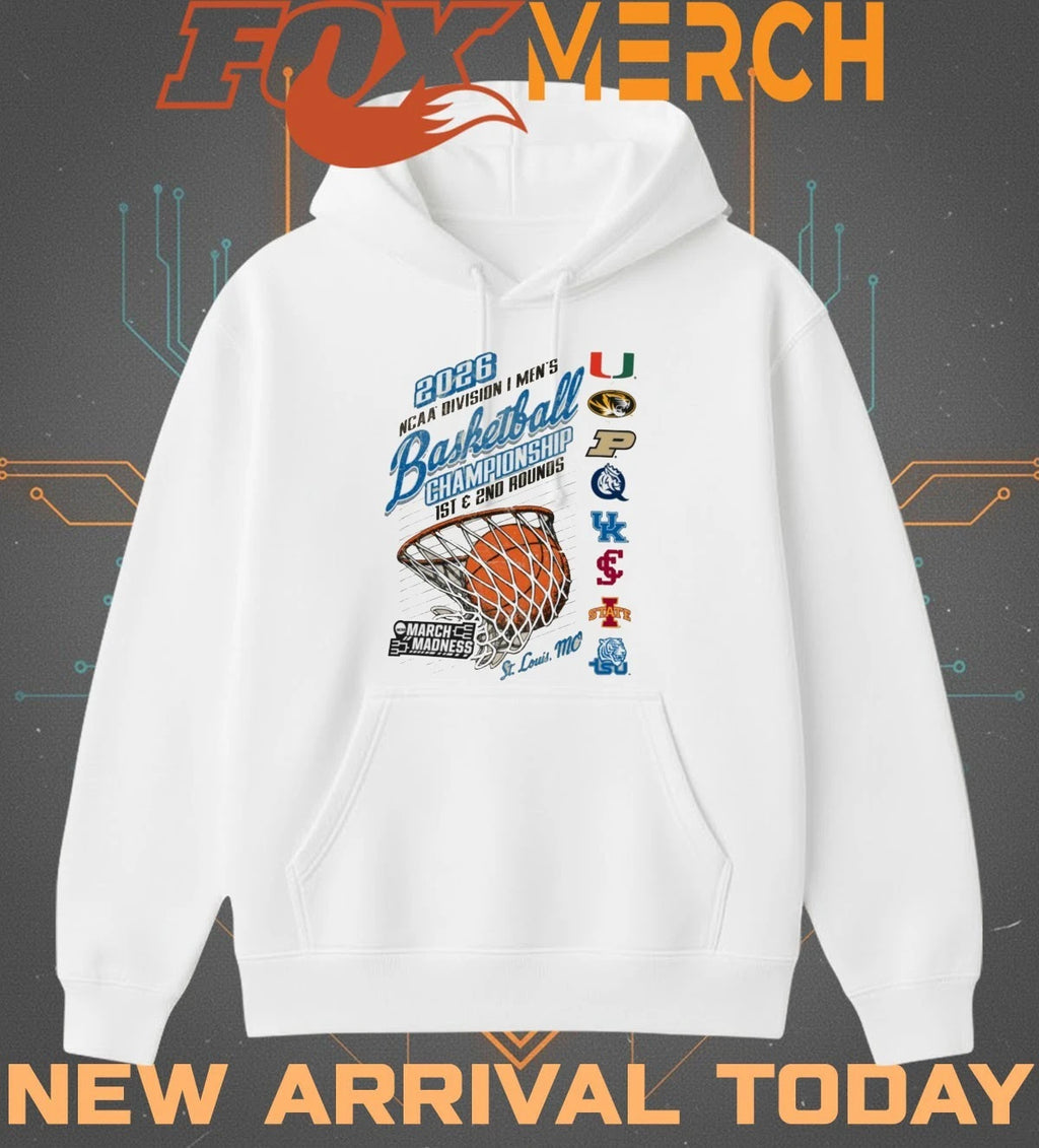 St. Louis, Mo 2026 NCAA Division I Men’s Basketball Championship 1st &amp; 2nd Rounds March Madness shirt