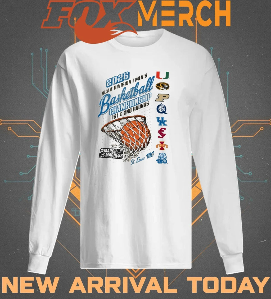 St. Louis, Mo 2026 NCAA Division I Men’s Basketball Championship 1st &amp; 2nd Rounds March Madness shirt