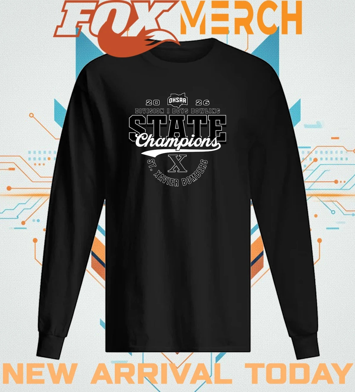St. Xavier Bombers 2026 OHSAA Boys Bowling D1 State Champions t-shirt
