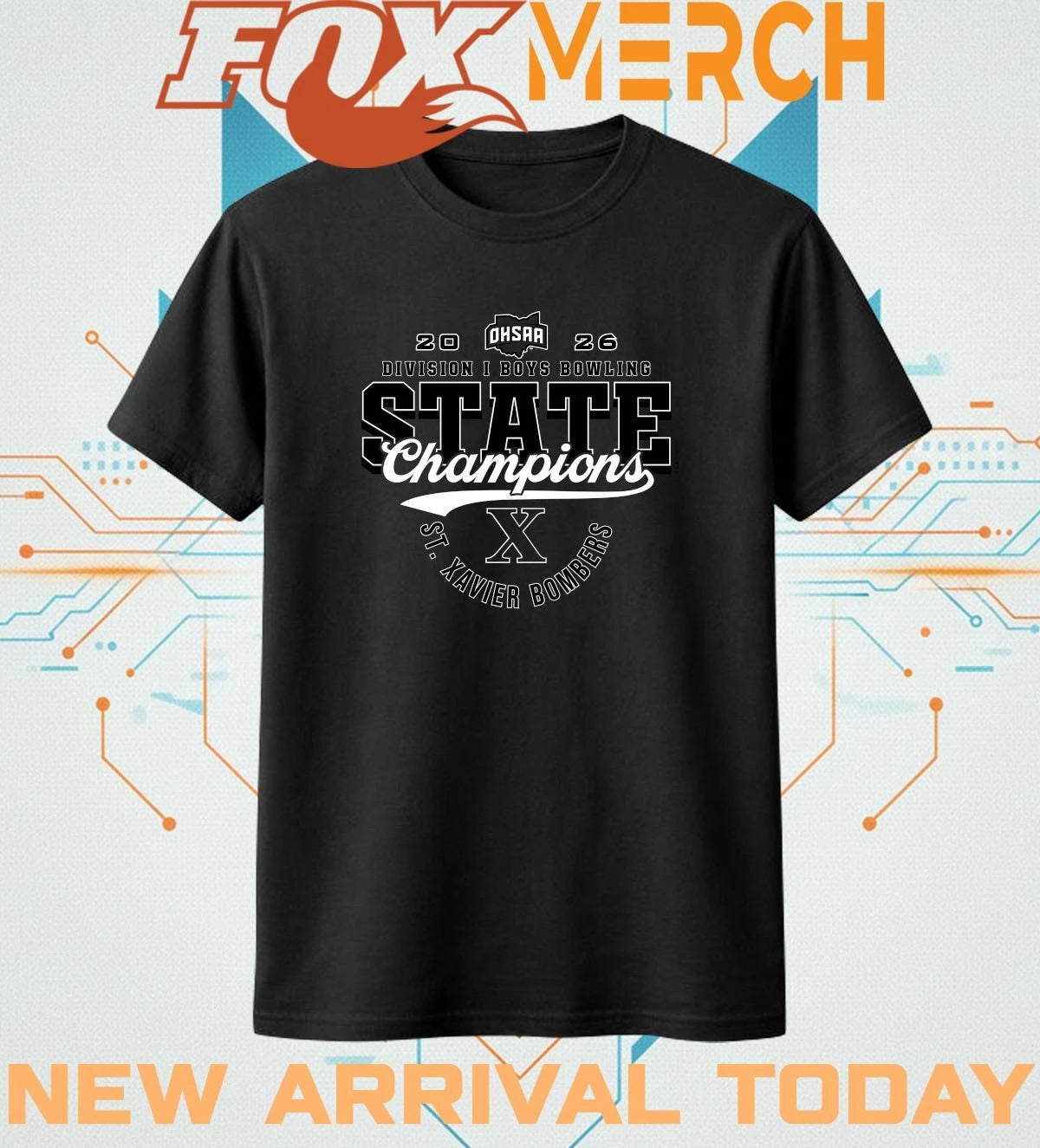 St. Xavier Bombers 2026 OHSAA Boys Bowling D1 State Champions t-shirt