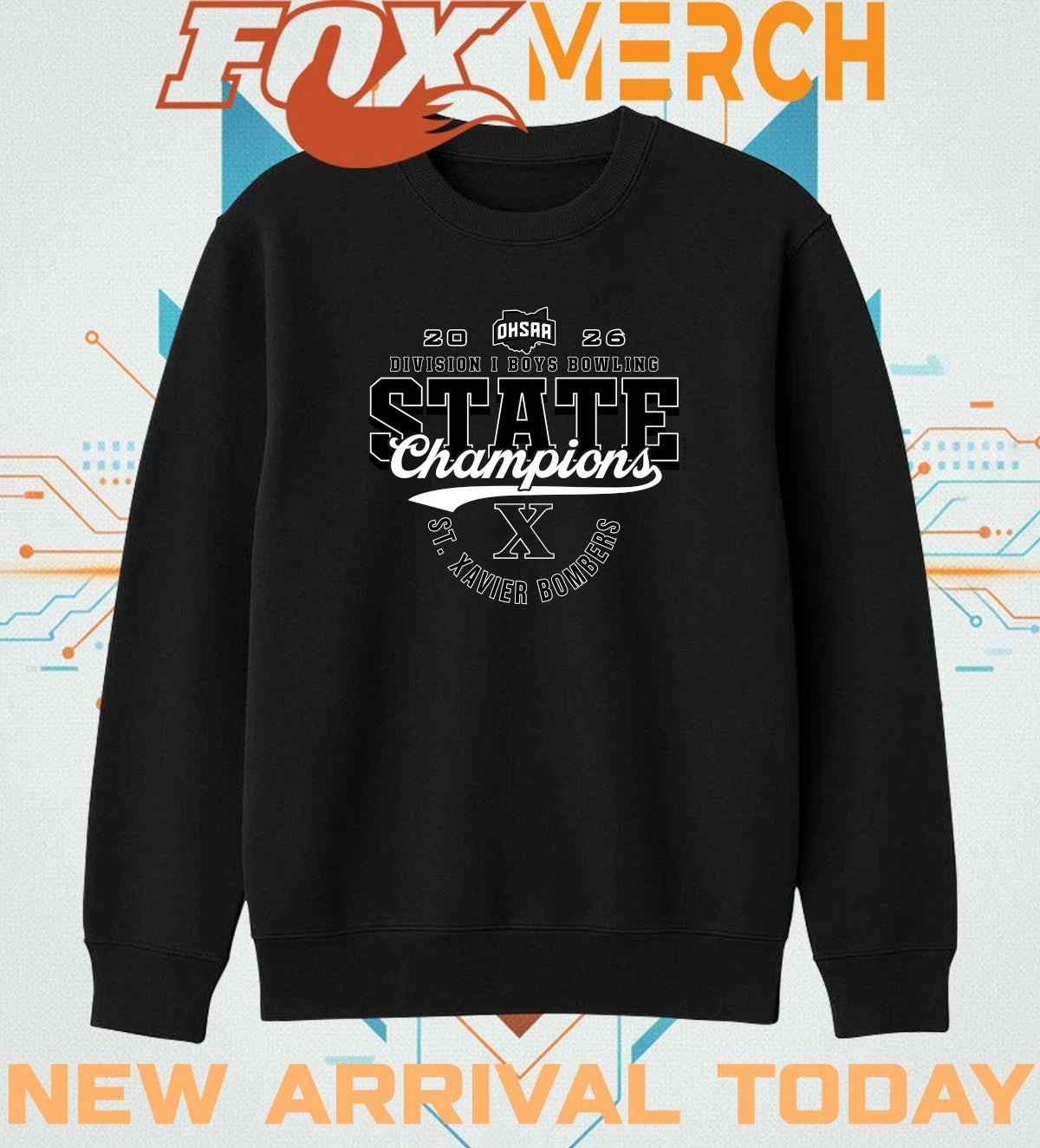 St. Xavier Bombers 2026 OHSAA Boys Bowling D1 State Champions t-shirt