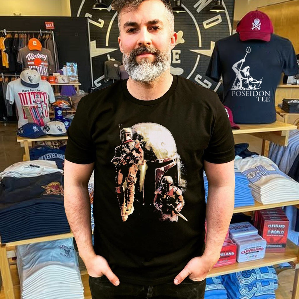 Star Wars Cobb Vanth Collage Forge T-shirt