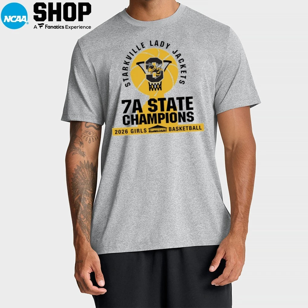Starkville Yellow Jackets 2026 Girls Basketball 7A State Champions T-Shirt