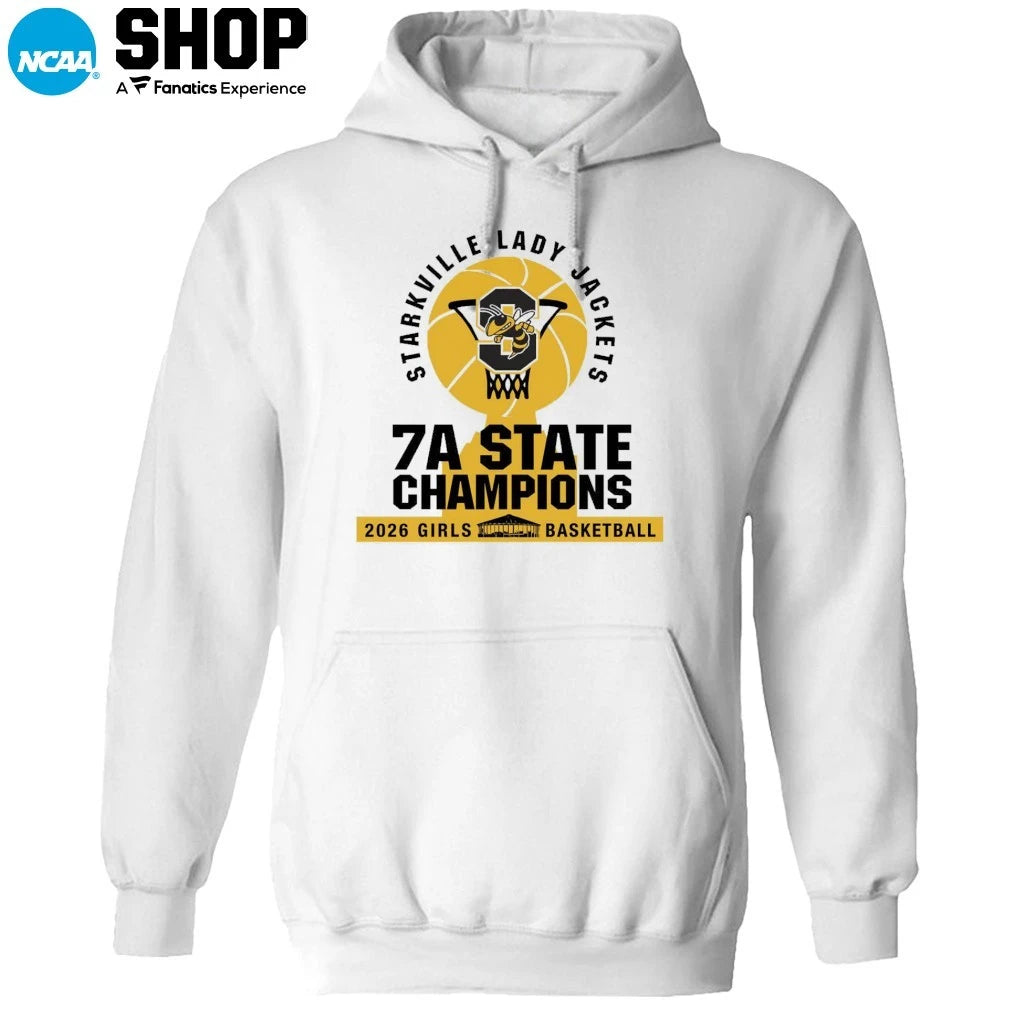 Starkville Yellow Jackets 2026 Girls Basketball 7A State Champions T-Shirt