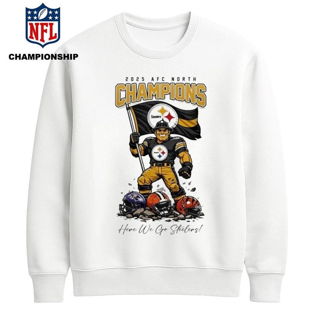 Steelers AFC North Champions 2025 Masot Shirt