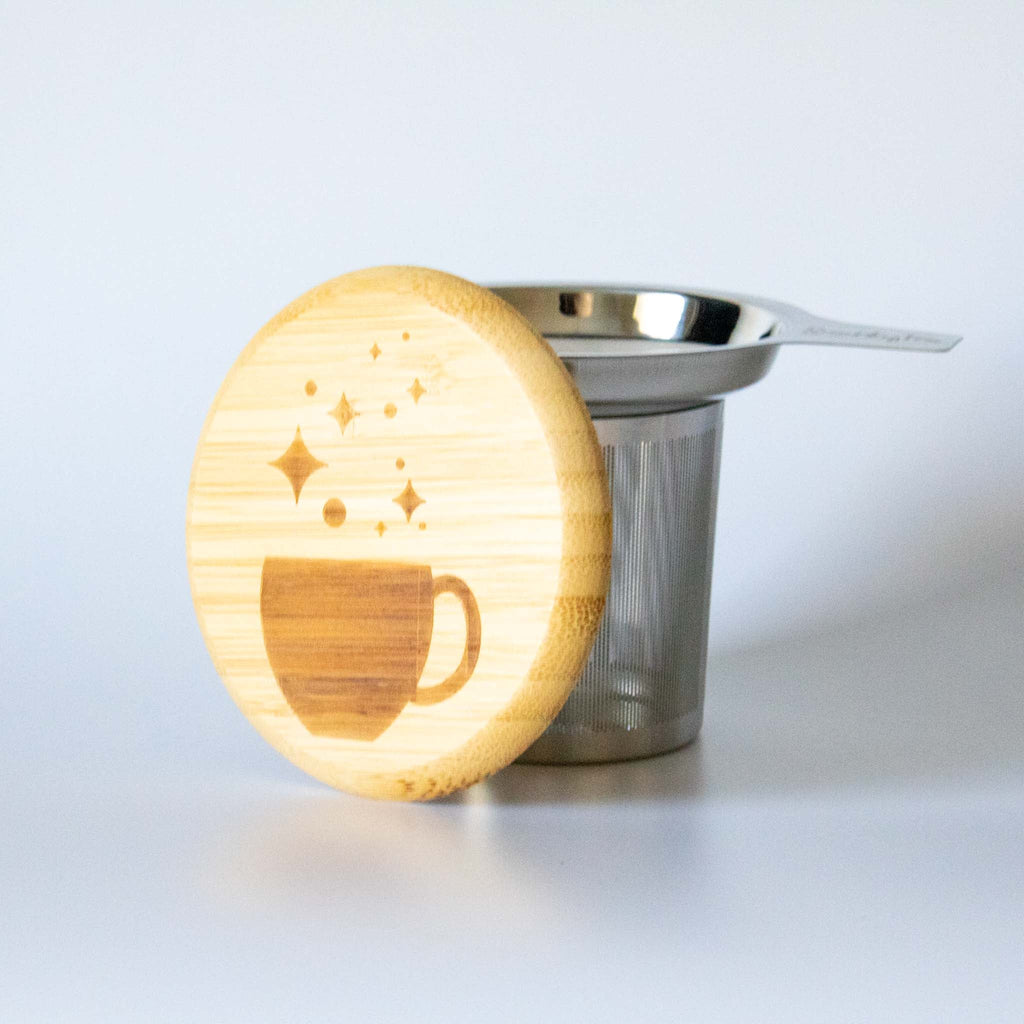 Steel & Bamboo Single Cup Steeper