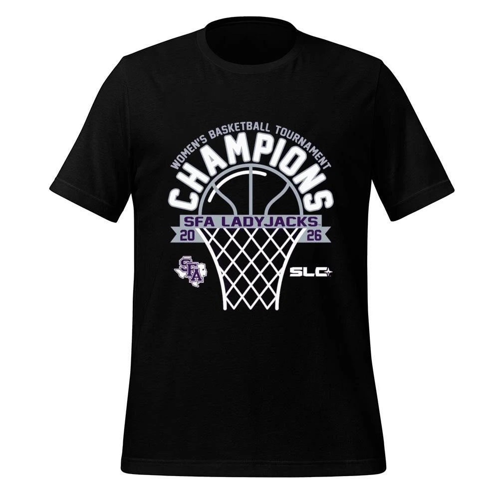 Stephen F. Austin Ladyjacks 2026 Champions Southland Conference Tournament Womens Basketball Purple Shirt