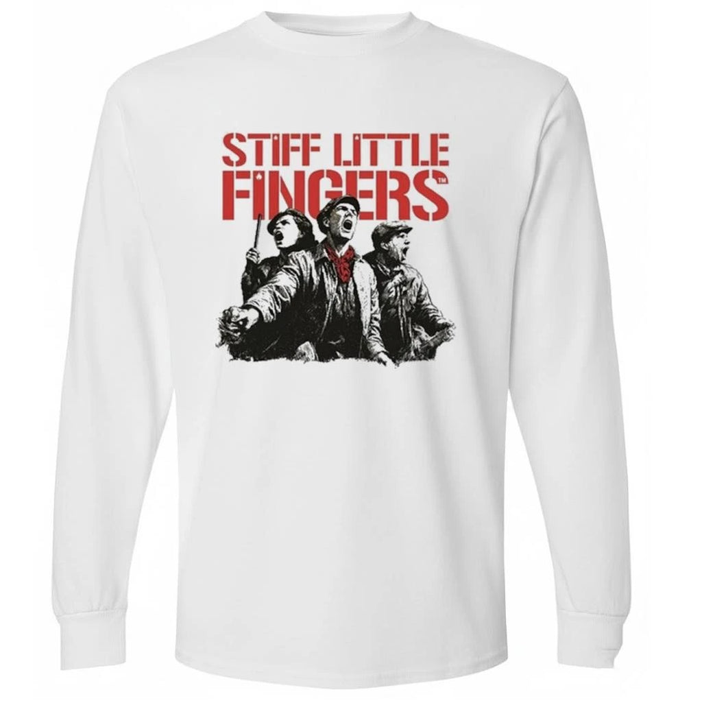 Stiff Little Fingers Raise Your Voice Ecru Shirt