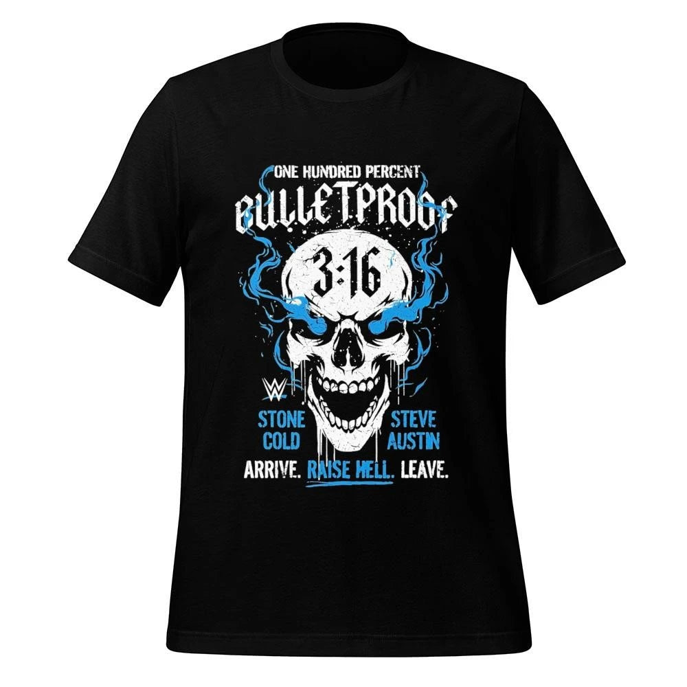 Stone Cold Steve Austin 316 One Hundred Percent Bulletproof Skull Shirt