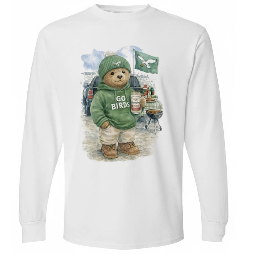 Tailgating Bear Go Birds Eagle Shirt