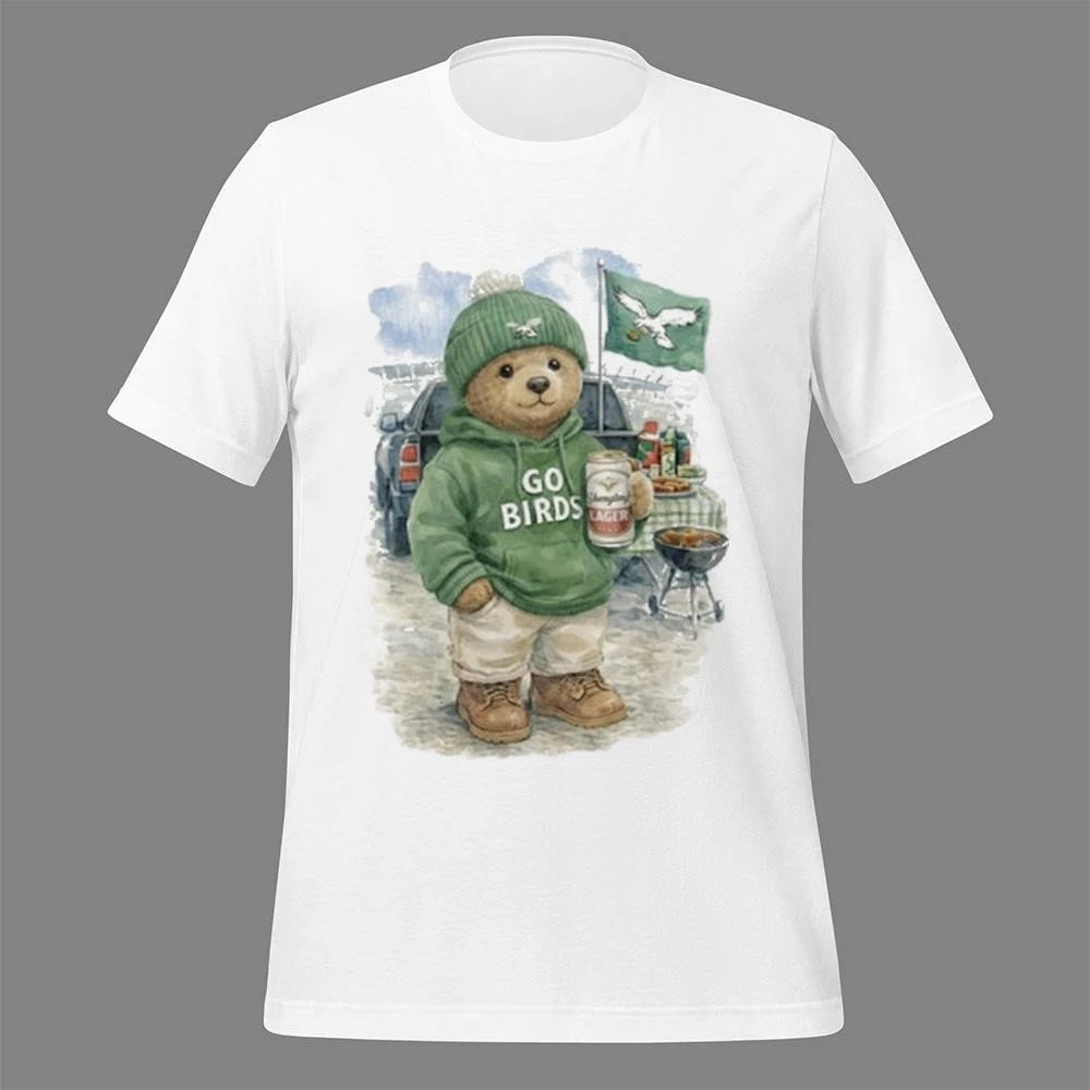Tailgating Bear Go Birds Eagle Shirt