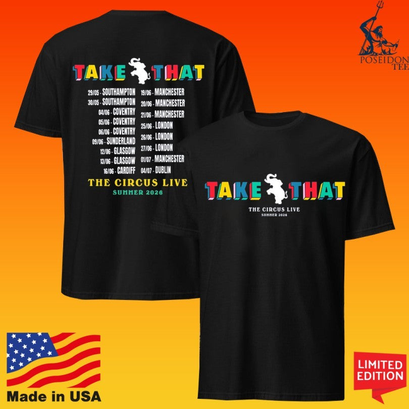 Take That The Circus Live Summer 2026 T-shirt