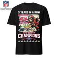 Tampa Bay Buccaneers 2025 NFC South Champions 5 Years In A Row Shirt