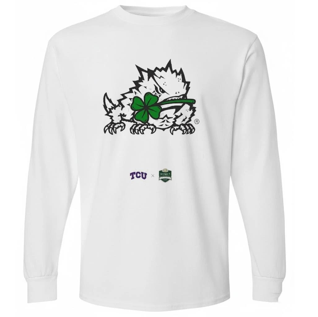 TCU SuperFrog Mascot Four-leaf Clover Shirt