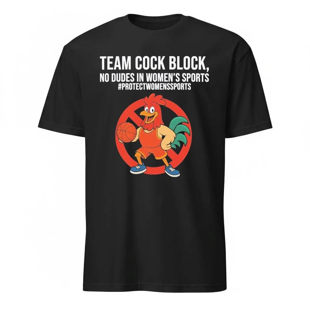 Team Cock Block No Dudes In Women’s Sports Shirt